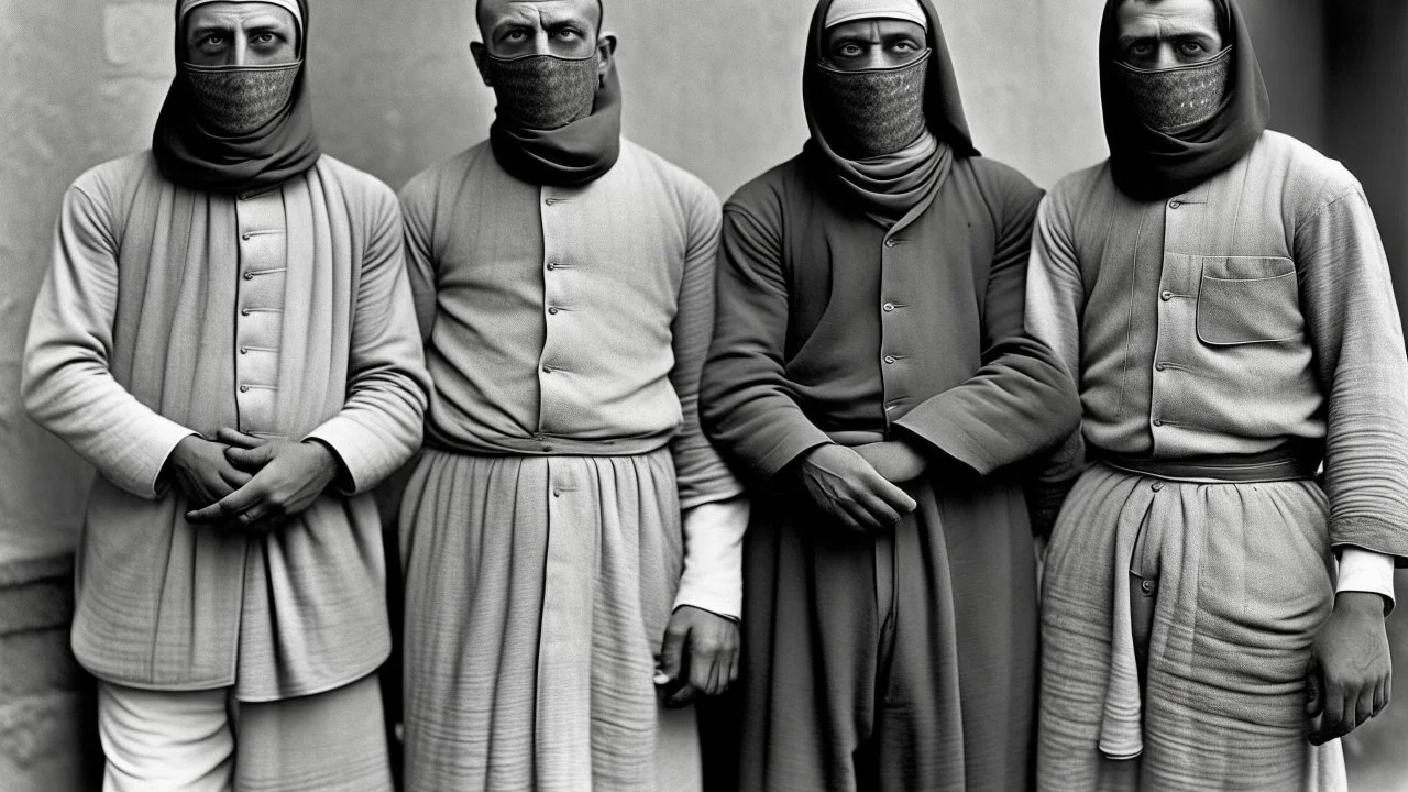 Four men masked arab killers 1930