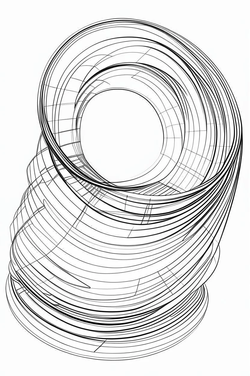 Outline art for coloring page OF SLINKY TOY, coloring page, white background, Sketch style, only use outline, clean line art, white background, no shadows, no shading, no color, clear