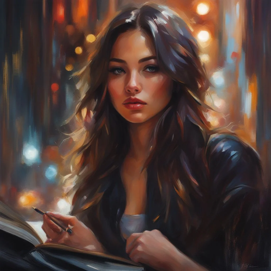 NFT, HD, Hyper-detailed, Photography of my beautiful young girlfriend. trendy art ,art style by Robert Erod and Fabian Perez, abstract, art by Ross Tran style reminiscent of illustrative books, digital art,