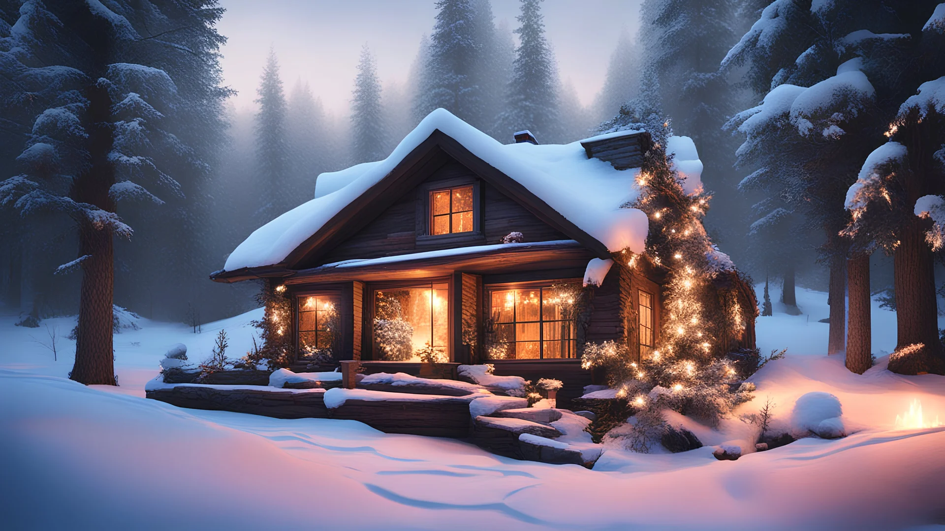 COZY WINTER HOUSE