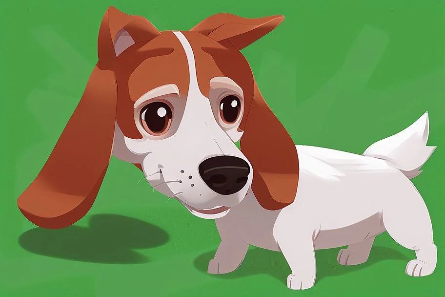 64x64 pixelart cartoon dog