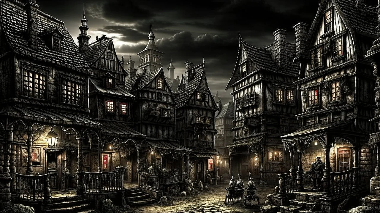 horror fantasy town