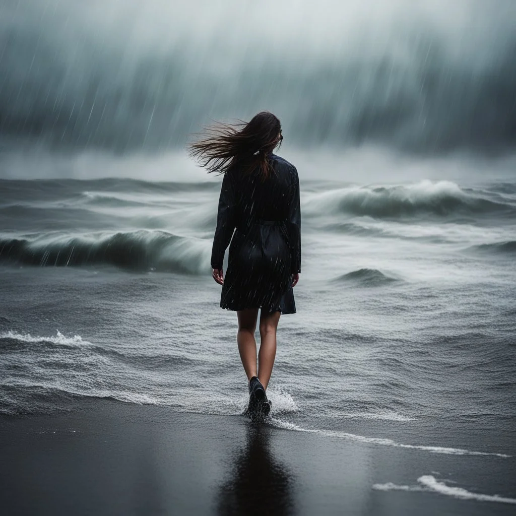 The rain came down in torrents, each droplet a tiny missile assaulting her senses. The salty spray of the sea mingled with the tears that streamed down her cheeks, indistinguishable in their anguish. Nature mirrored her own inner turmoil, a symphony of chaos echoing the tempestuous thoughts that consumed her.