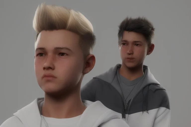 creative trophy look like boy 3d character
