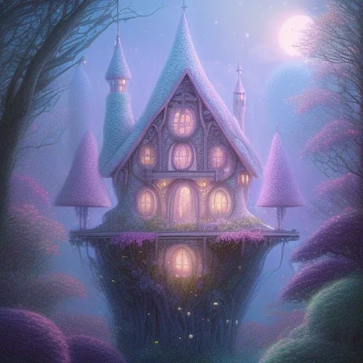 house of fairies like a dream within a dream within a dream pastel colors