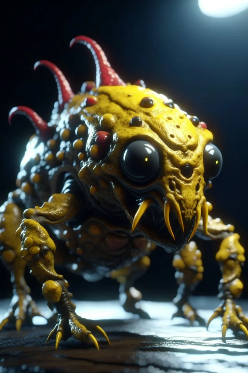 Atomic creature ,3d 4k octane render, smooth, sharp focus, highly detailed, unreal engine 5,