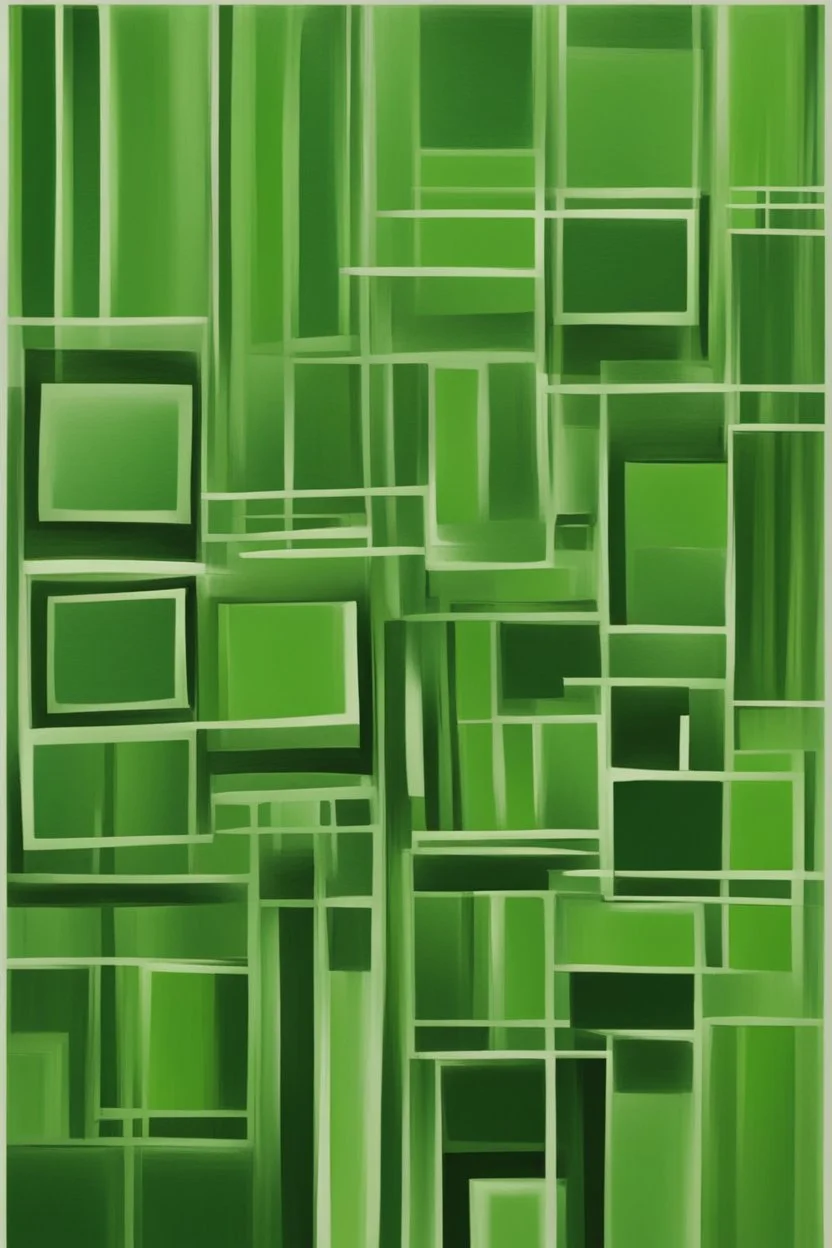 Green No. 24; abstract art