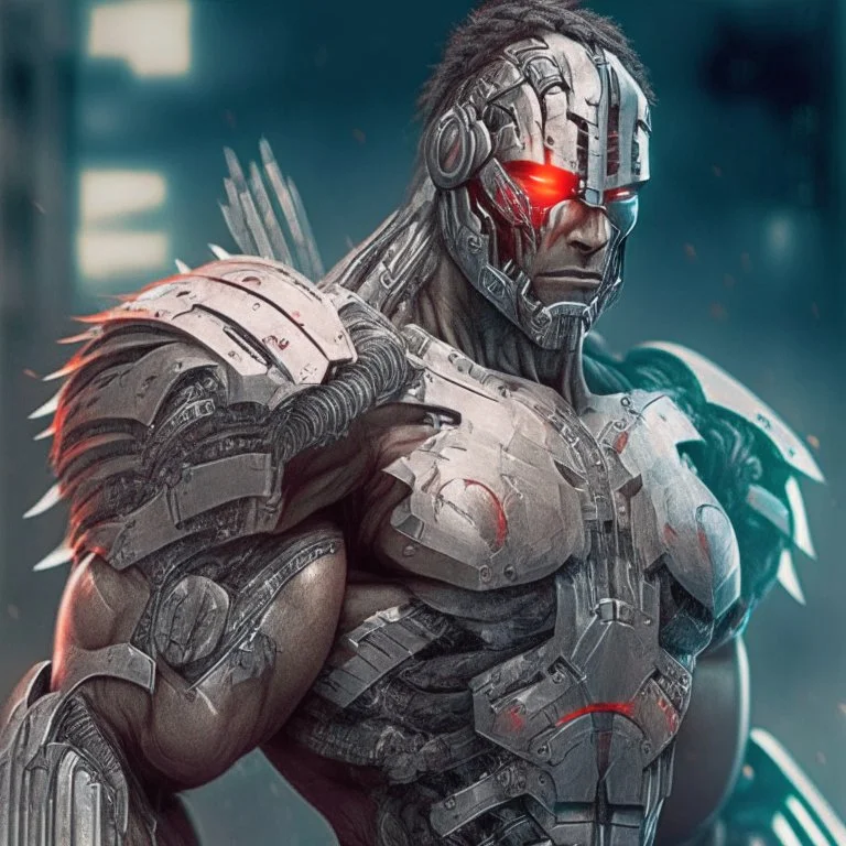 Cyborg Spartan warrior from 2190