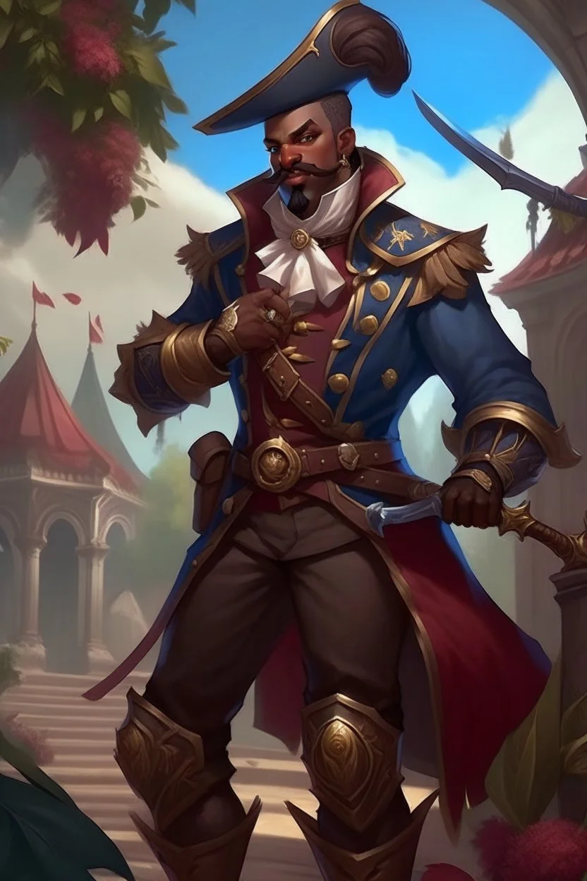 Darius from league of legends in victorian fantasy guard