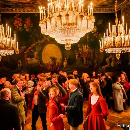 Celebration in a schloss, austrian people, ledherhosen, Austrian aesthetic, warm colors, wooden floor, forest green walls, chiaroscuro, night time, 8k, HD, cinematography, photorealistic, Cinematic, Color Grading, Ultra-Wide Angle, Depth of Field, hyper-detailed, beautifully color-coded, insane details, intricate details, beautifully color graded, Cinematic, Color Grading, Editorial Photography, Depth of Field, DOF, White Balance, 32k, Super-Resolution, Megapixel, ProPhoto RGB, VR