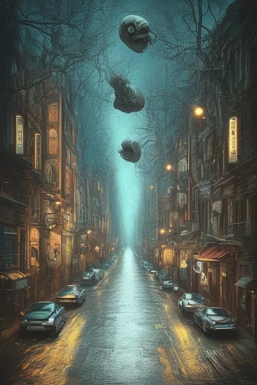 Streets Made with #stablediffusion #aigenerated #aigeneratedart #aiartcommunity #aiart #ai #artoninstagram #creepyart #surrealism #scary #art #arte #spooky #inspiration #neuralart #kunst #美術