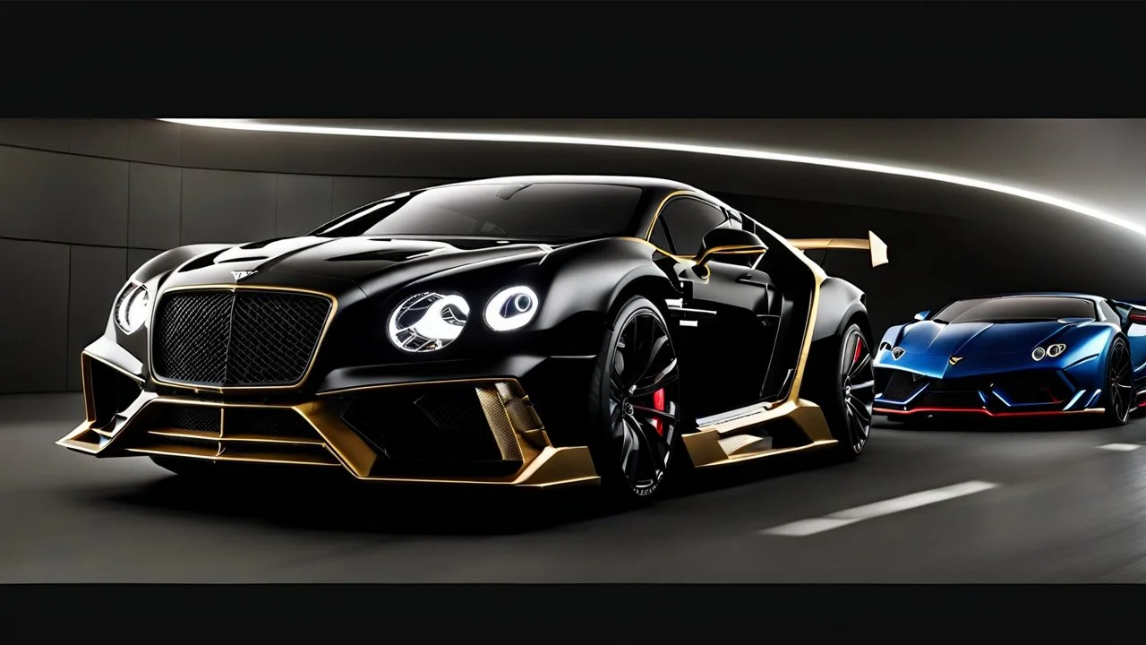 Mansory Bentley Bentayga And Lamborghini Veneno merged Hyper Sport, desktop wallpaper, 4K, Cinematic