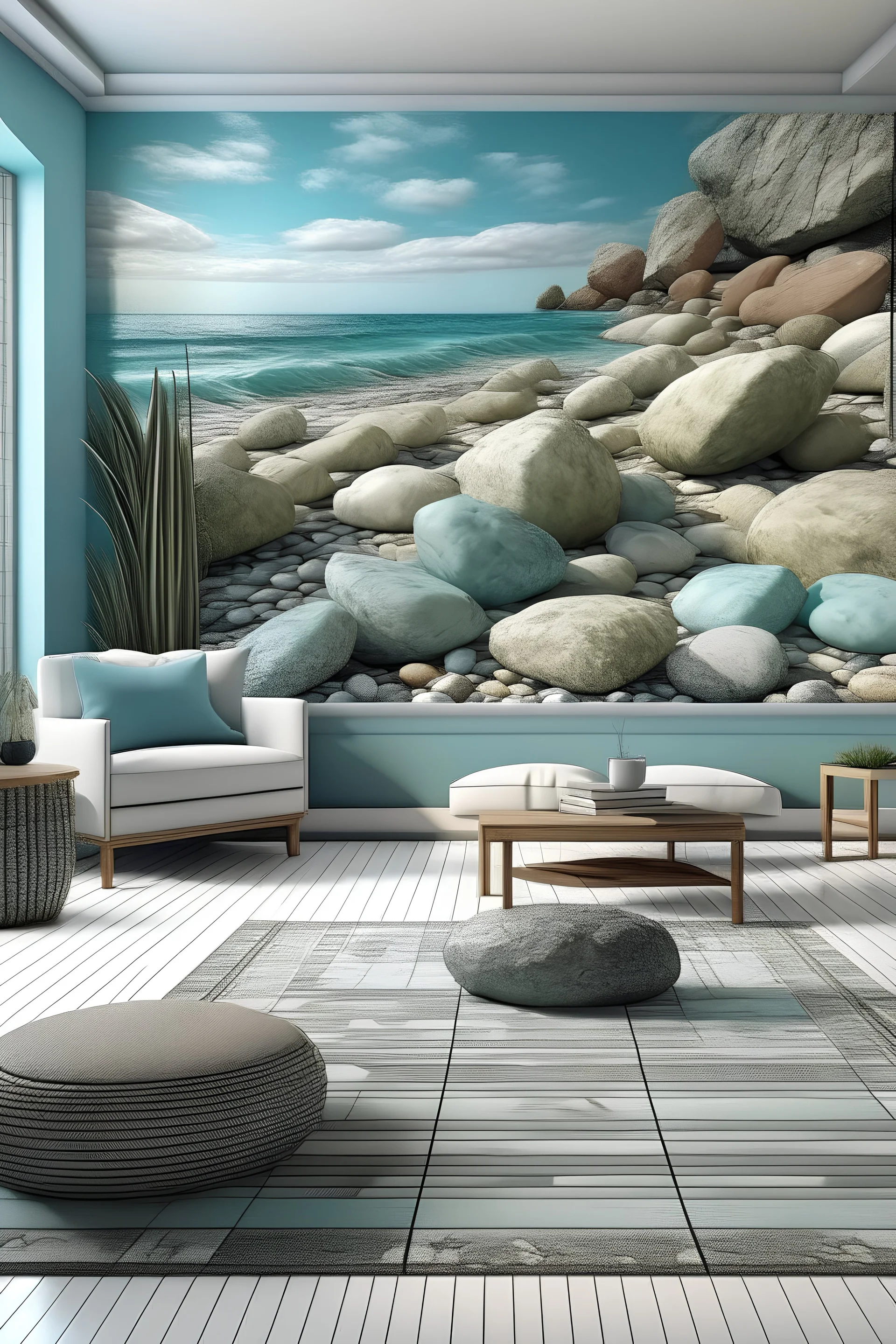 sea rocks in a room for sale