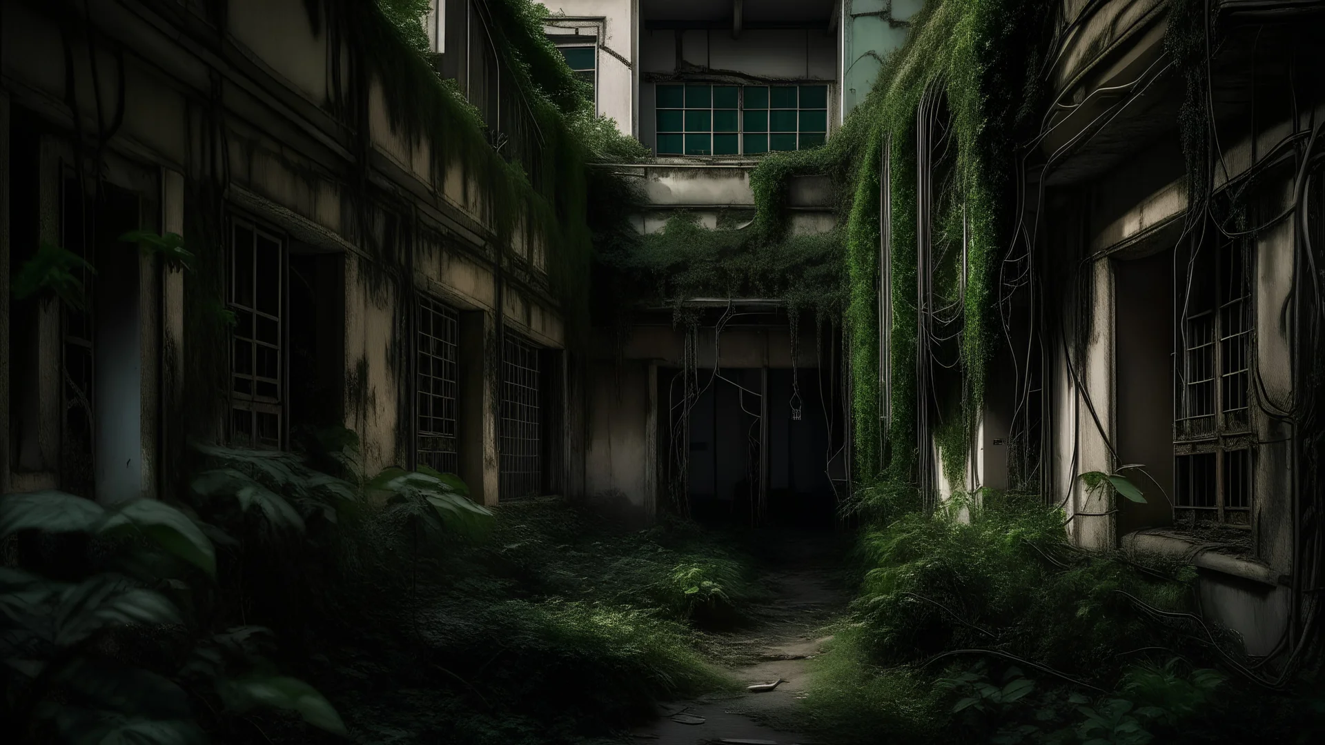 في أحد الأزقة المُظلمة، تقع مستشفى قديمة مهجورة تُعرف باسم "مستشفى الرعب". تُحيط بالمستشفى أسوارٌ عاليةٌ مُغطاةٌ بالنباتات المتسلقة، ونوافذها مُحطمةٌ، وبوابتها مُغلقةٌ بسلاسل صدئة