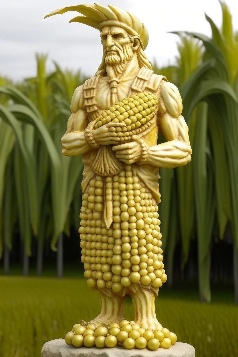 Corn roman statue