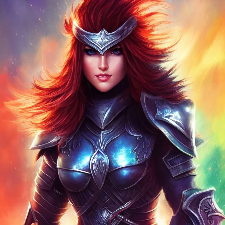 fantasy art style, female, attractive, 8k, full body, leather armors, full great sword, silver shoulder length hair, vibrant bright colorful silver eyes, slight scar on cheek, details,texture, detailed lightning, wrist guard armors, vibrant colors, no background