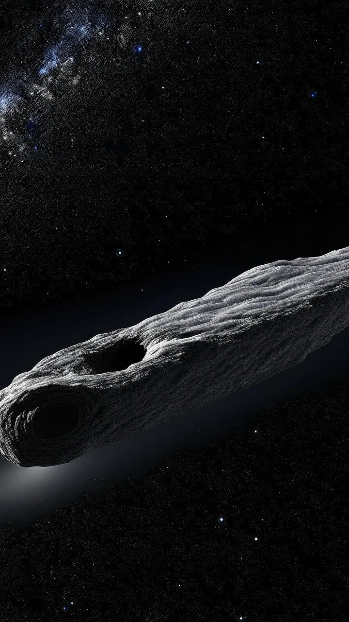 A comet looks like French Baguette