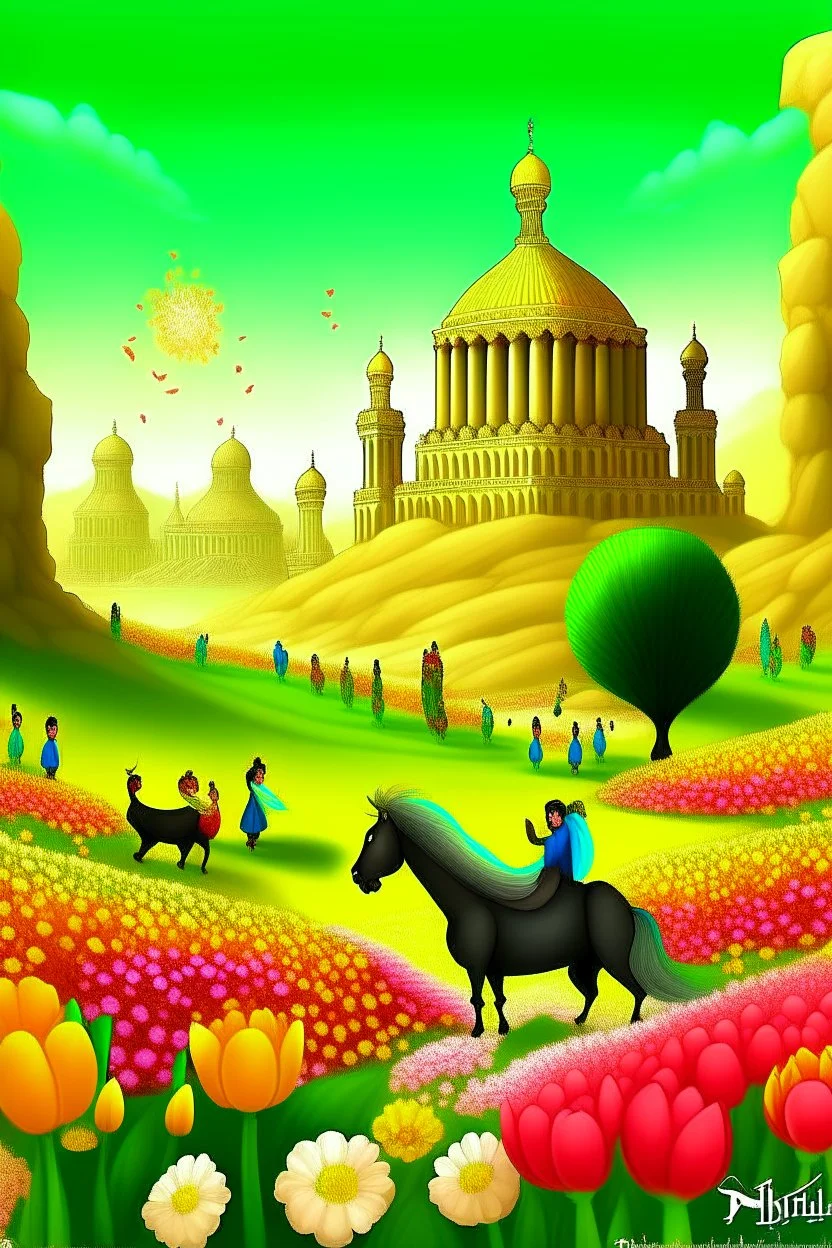 Nowruz - Spring - Persepolis - Ancient Iran- digital art