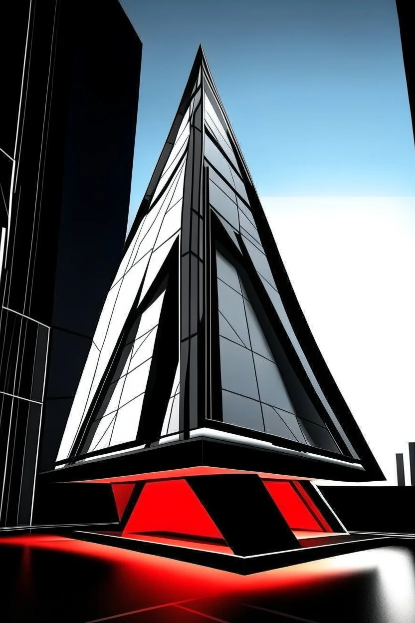 Avengers stark tower buliding architecture futuristic-modern stlye. geometric form,