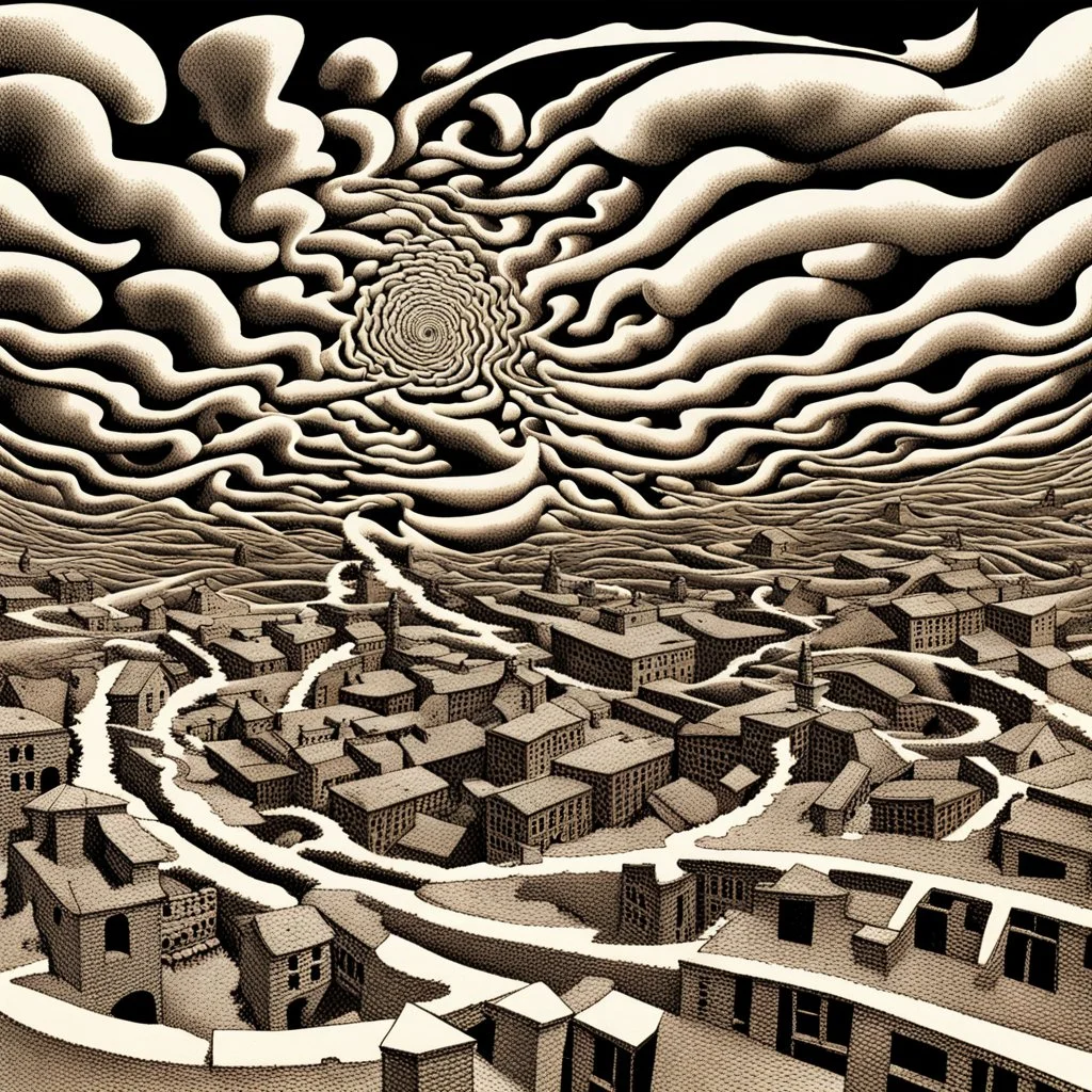 A tornado in the land of M. C. Escher.