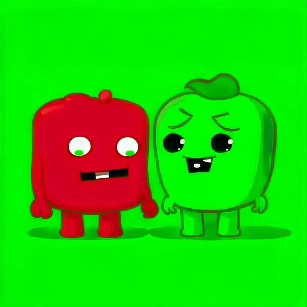 Happy Green team and red team is sad