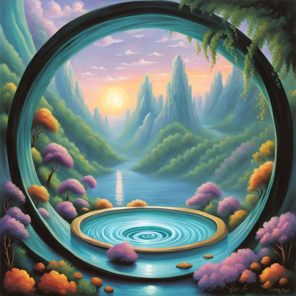 90's fantasy art of a whirlpool