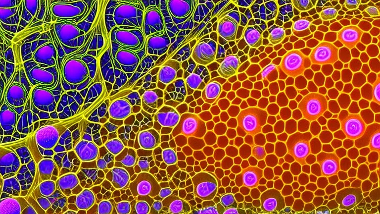 cells, protiens, genes, fractal, microscope image