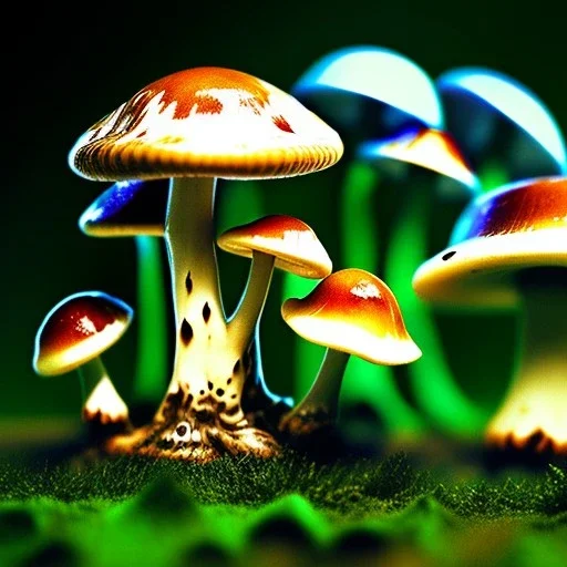 some psychedelic mushrooms never seen before photography