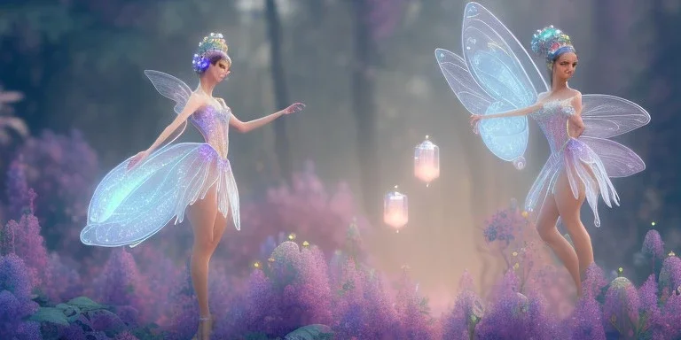 crystal subtle flower in a galactic ambiance beautiful fairy, transparent, delicate colors, in the foreground, full of details, smooth，soft light atmosphere, light effect，vaporwave colorful, concept art, smooth, extremely sharp detail, finely tuned detail, ultra high definition, 8 k, unreal engine 5, ultra sharp focus