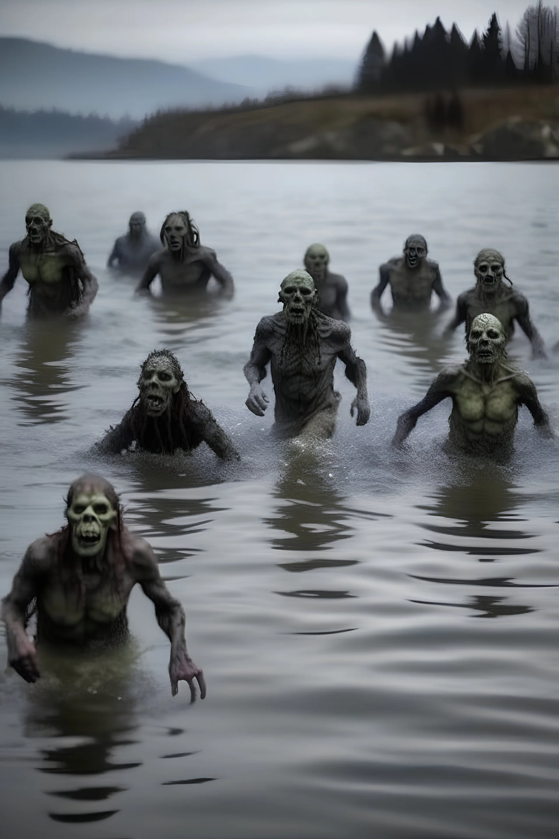 zombies coming out of the Lombardy lake