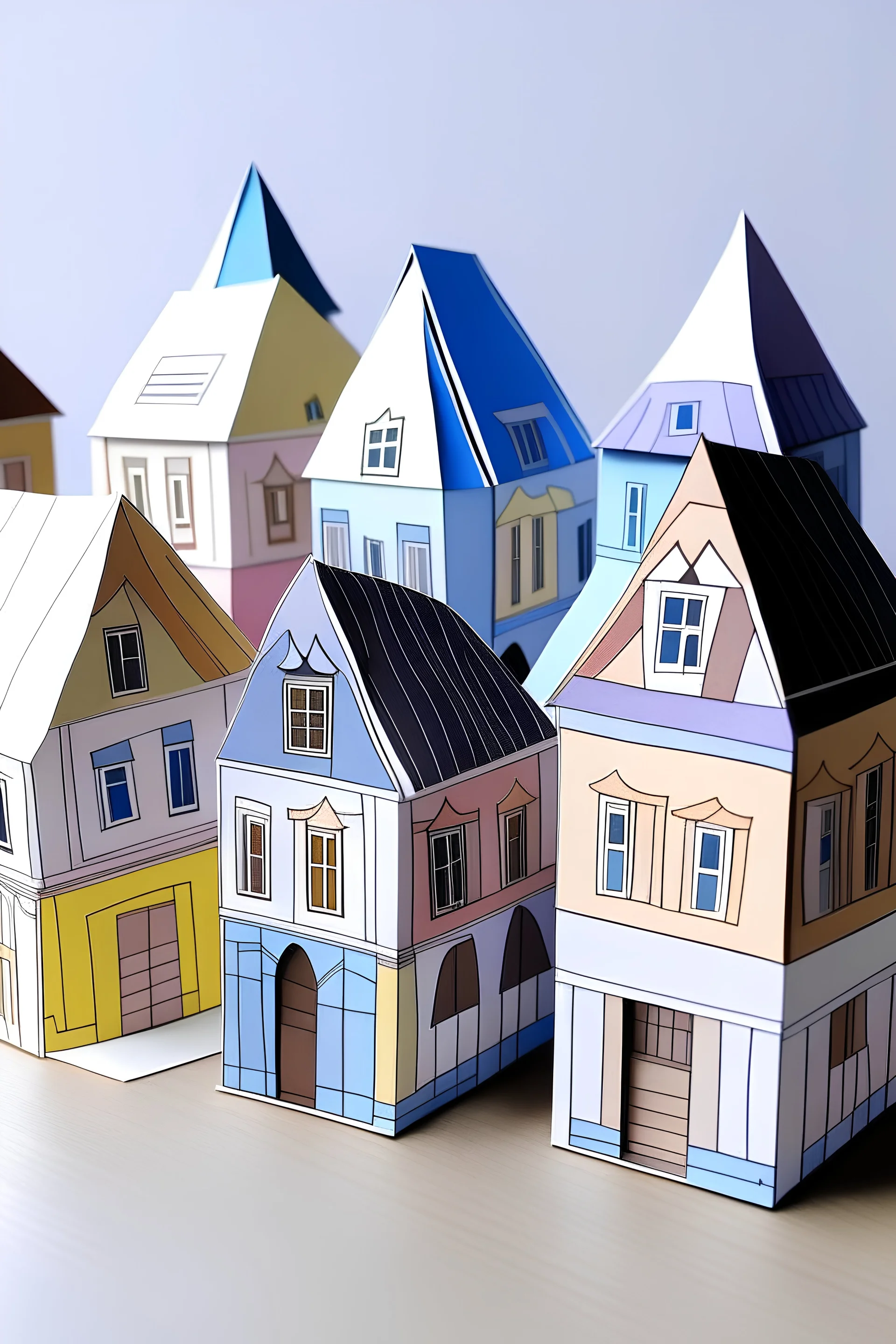 Paper Houses printable activity sheets