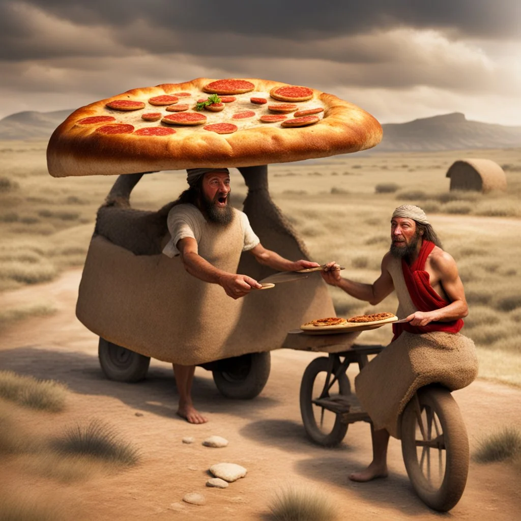 Neolithic Pizza Delivery.