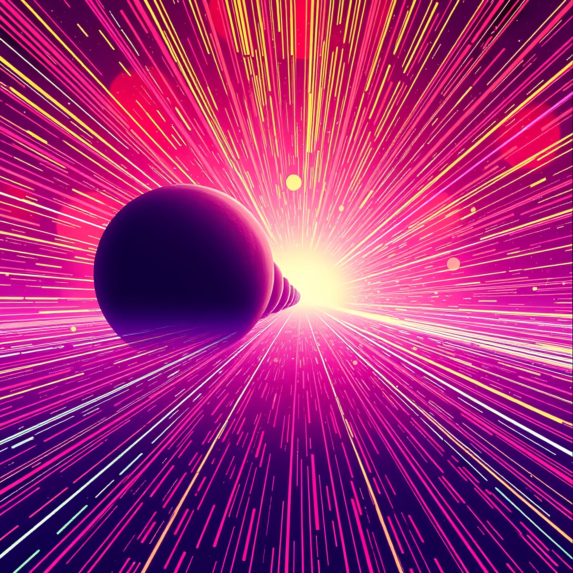 synthwave album cover, braille regressive overlapping timelines, abstract sci-fi art by Graham Suth