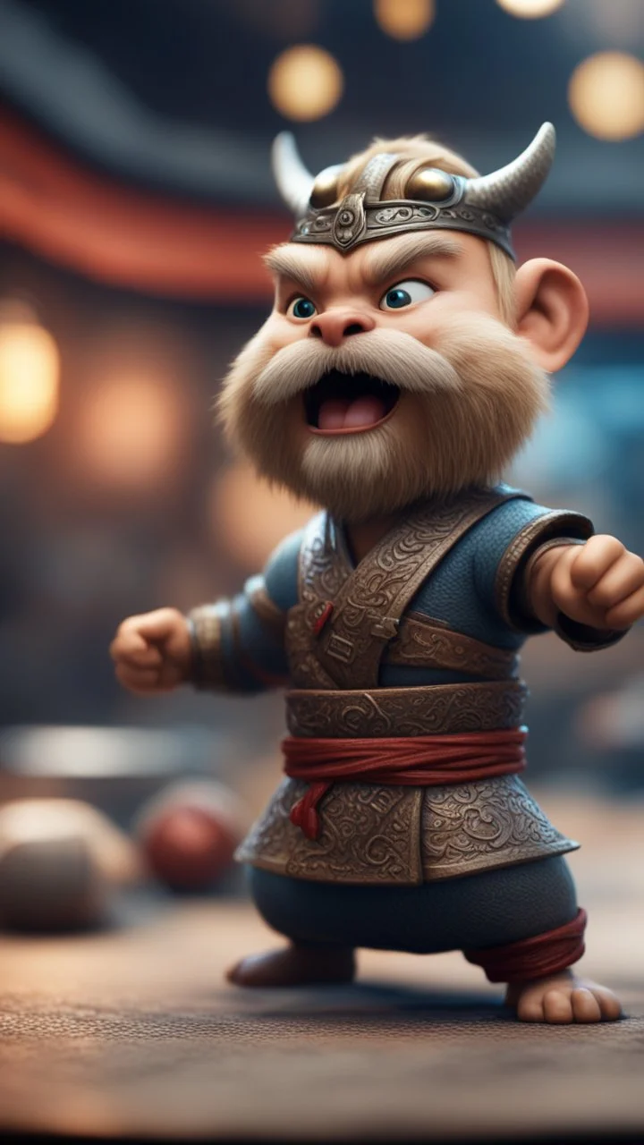 viking kung fu munk karaoke,bokeh like f/0.8, tilt-shift lens 8k, high detail, smooth render, down-light, unreal engine, prize winning