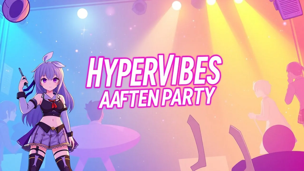 poster for HyperVibes Afterparty, anime and cosplay