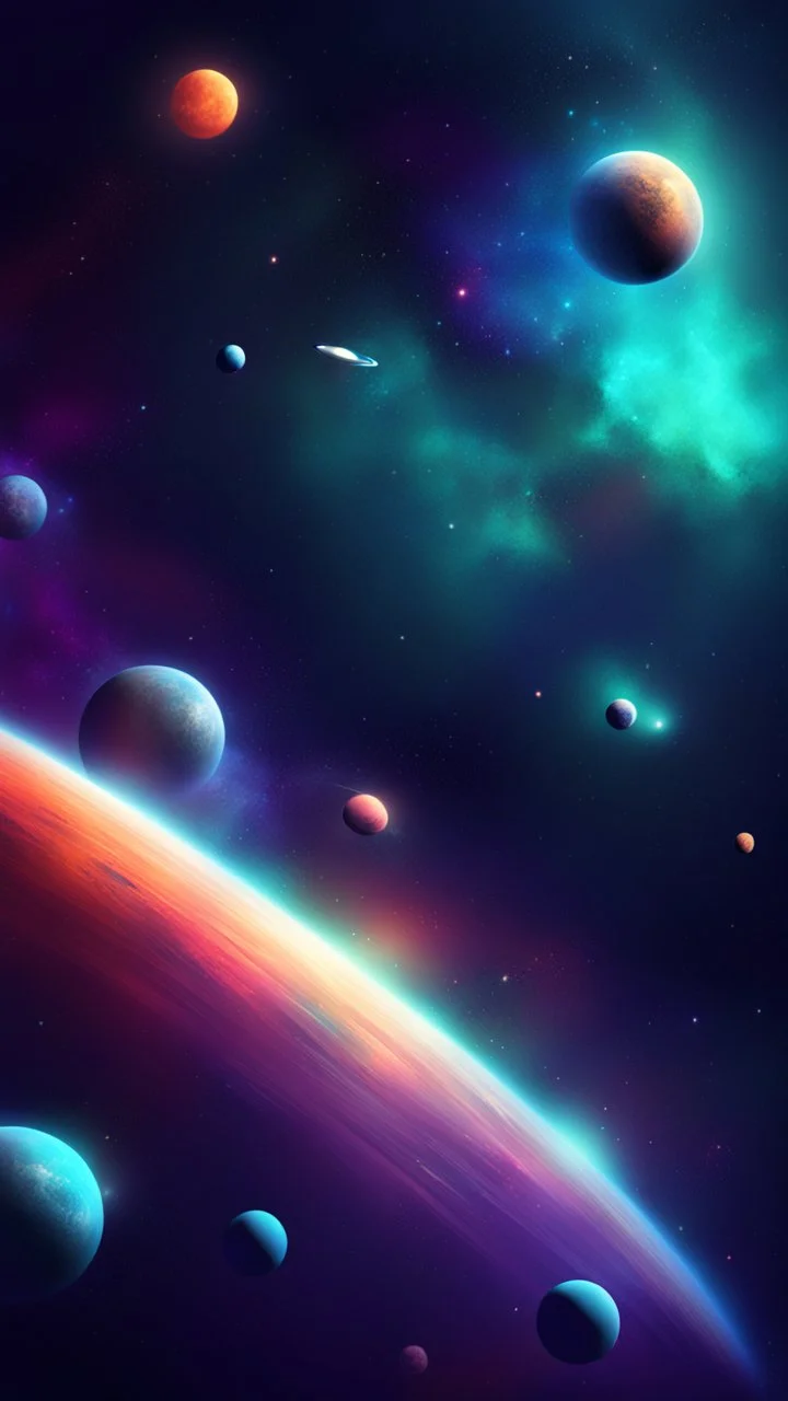 space stylized background