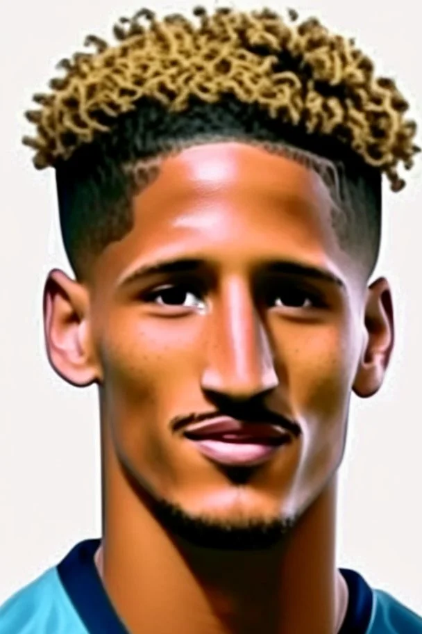 William Saliba French football player ,cartoon 2d