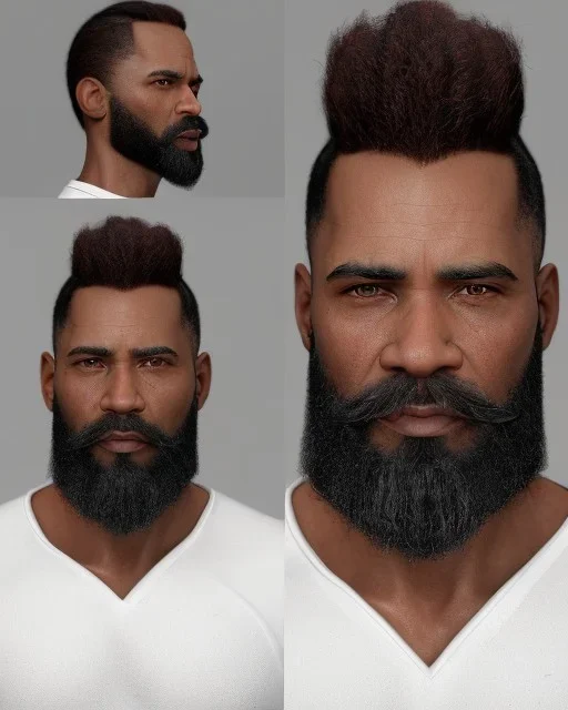 "MIddle aged African American human male, with a trimmed but uneven beard, piercing eyes with slick back hair, 8k resolution concept art scene by Greg Rutkowski, Artgerm, WLOP, Barack Obama dynamic lighting hyperdetailed intricately detailed Splash art trending on Artstation triadic colors Unreal Engine 5 volumetric lighting Splash art fantasy, grey hair, sitting in Starbucks drinking coffee