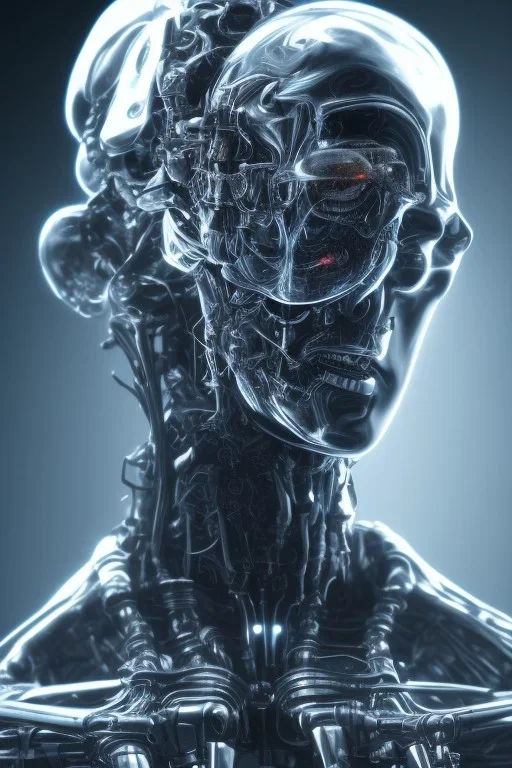 future, cyborg ,head , terminator, brain, men