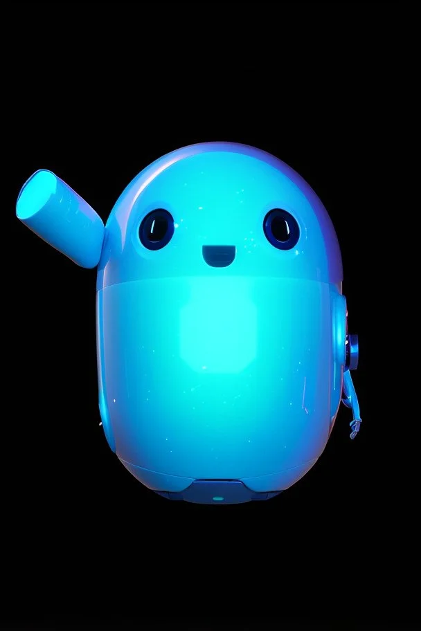 Full portrait of a cute robot painter. full body, white body, oval body, two arms, no legs, happy face, digital eyes, white background, awesome Pose, Character Design By Pixar And Hayao Miyazaki, Unreal 5, Daz, Octane Render, Dynamic Lighting, Volumetric lighting, Intricate Detail, Cinematic