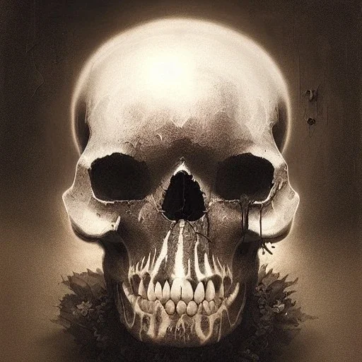 black lotus skull, digital art, rachel ruysch, santiago caruso, craig mullins, midjouney style, midjourney showcase