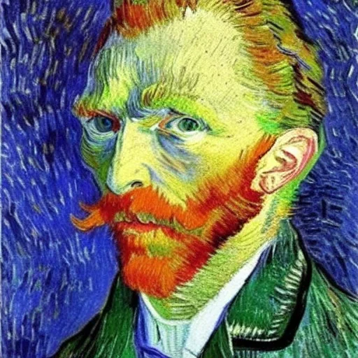 selfportrait painted by van gogh