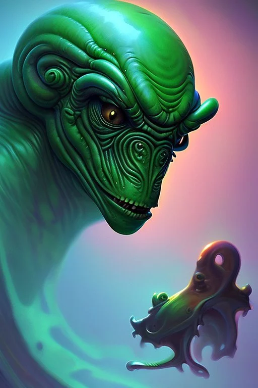 Slime alien, rich deep colors masterpiece, sMartin Wittfooth, Warcraft,Luigi Spano, Mandy Jurgens, sirina French, stellar photography, Photorealism,