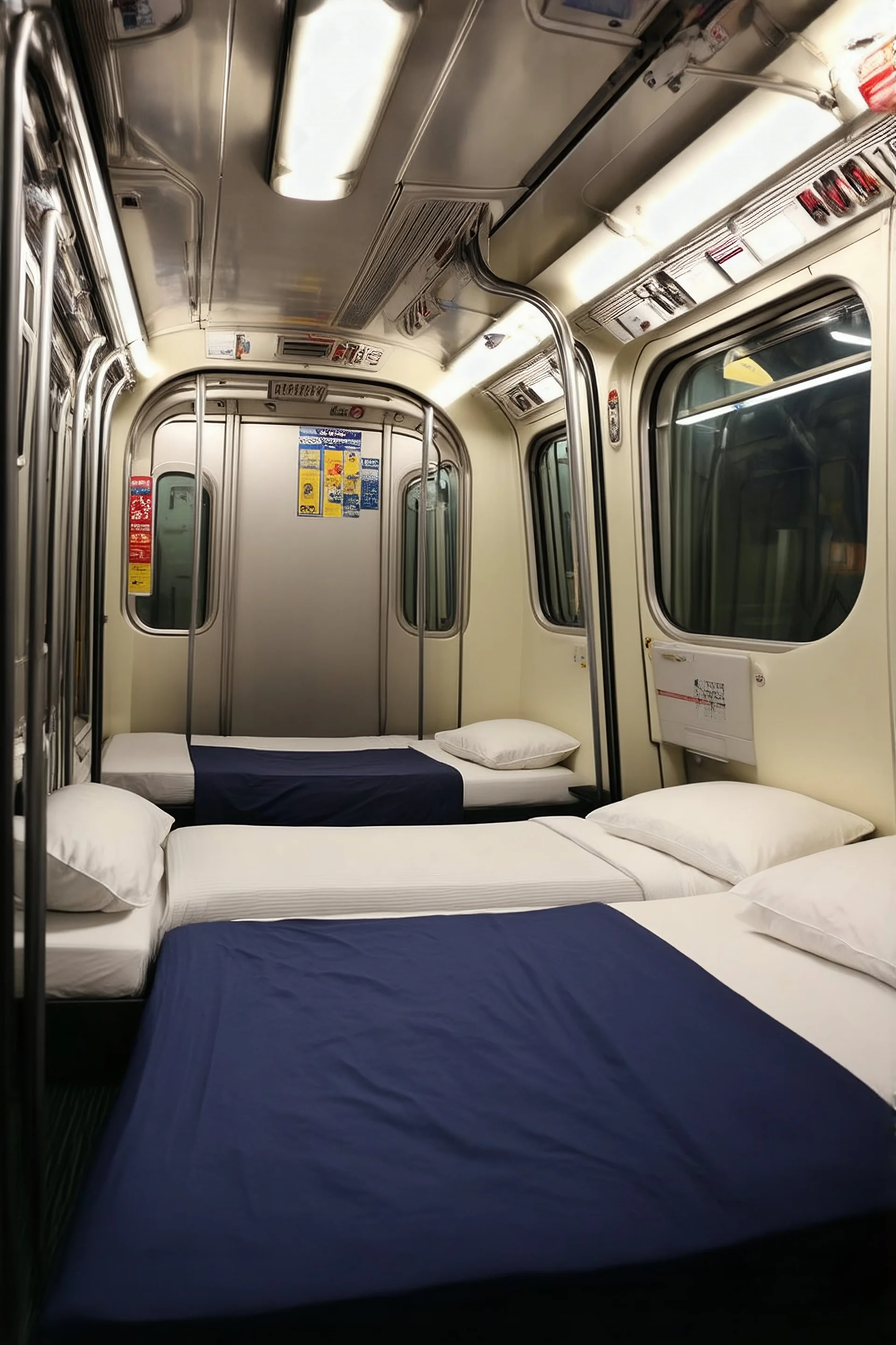 Métro with cosy beds