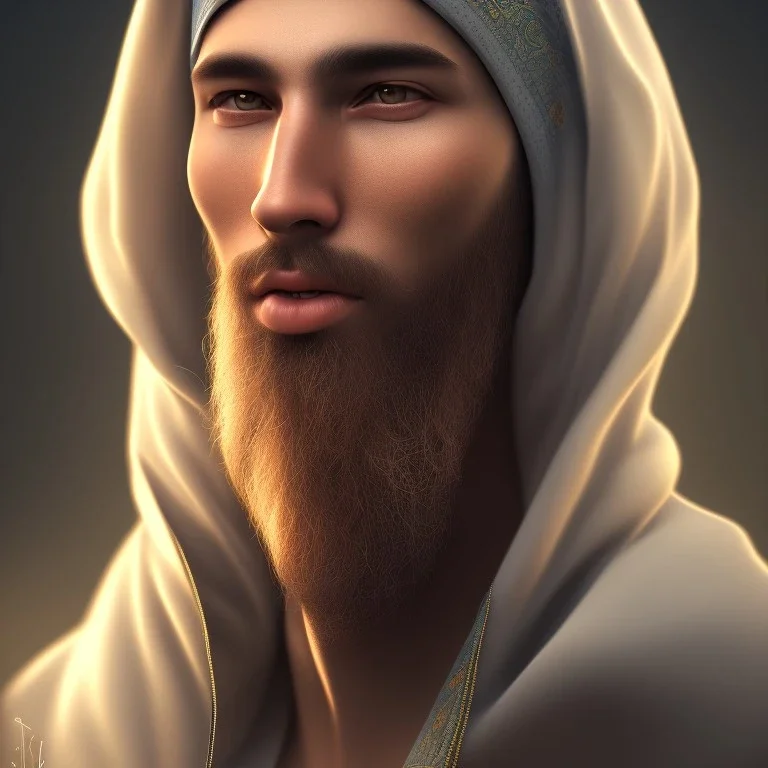 portrait, muslim, full body, 8k resolution, male