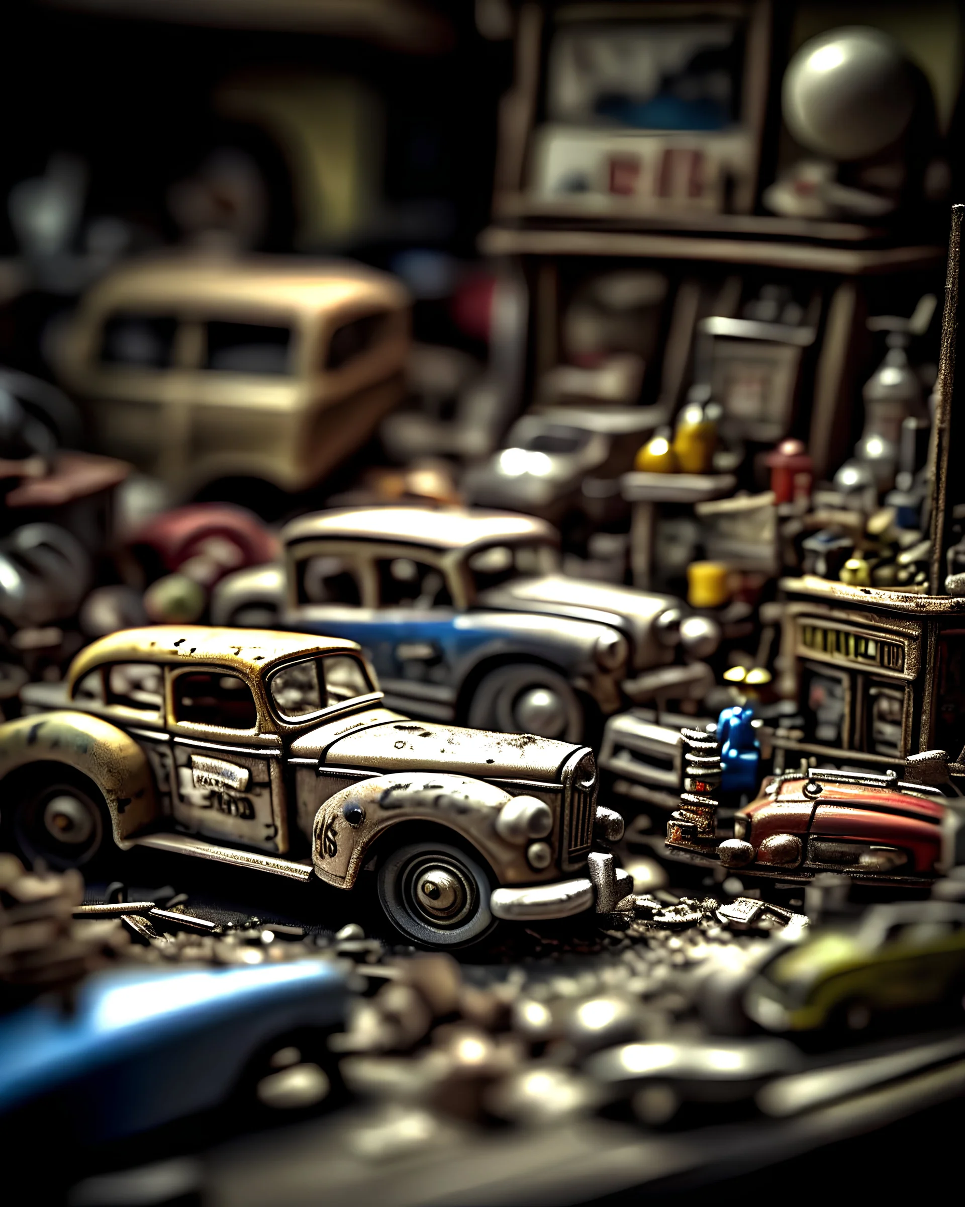 Junk city, macro photography,