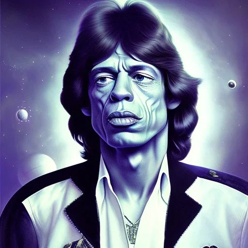 Mick Jagger in space