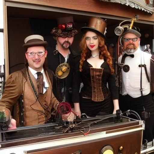 POSTE RADIO STEAMPUNK