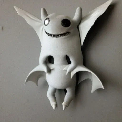 Angel bat monster with mouths all over the body