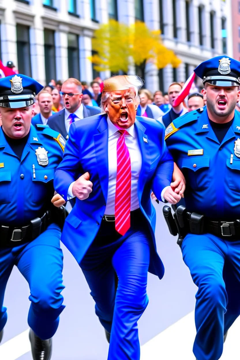 donald trump resisting arrest